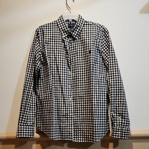 Black and White Checkered Men's Shirt